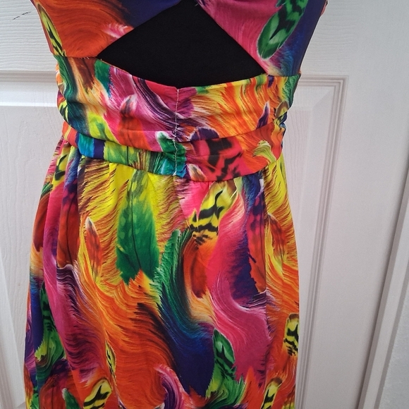 Metamorphosis Girl Colorful Maxi Dress With Cut Outs Size M - Picture 3 of 15